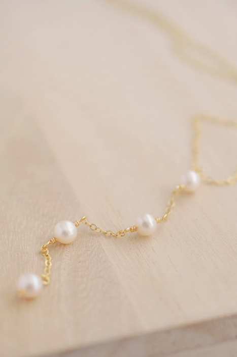 PEARL GOLD Y NECKLACE