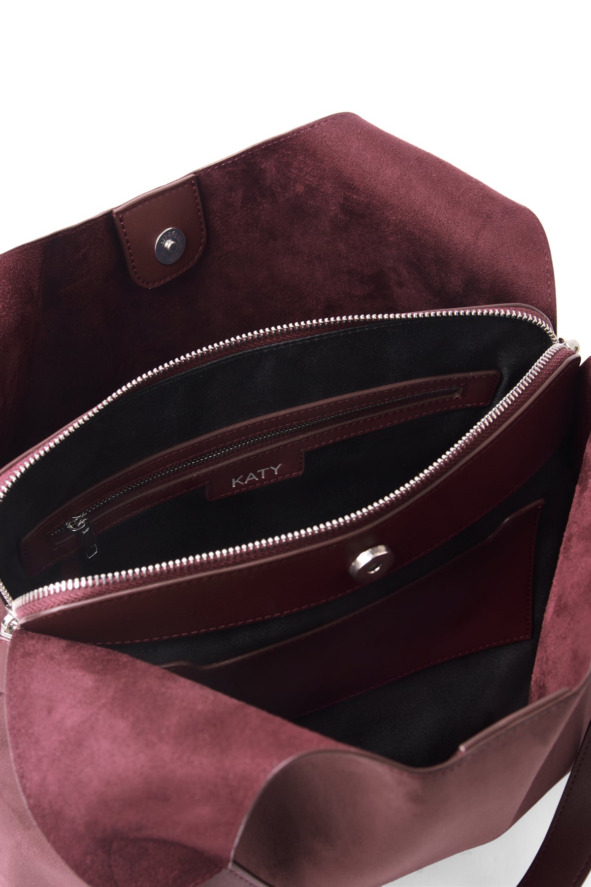 KATY SUEDE TOTE BAG CASSIS