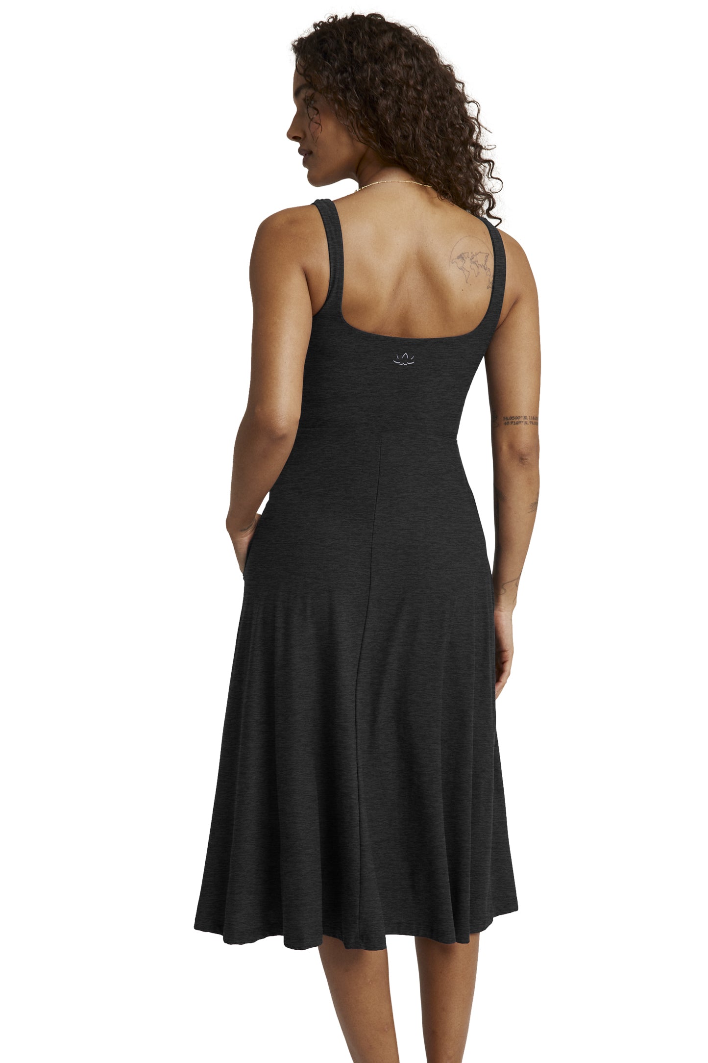 AT THE READY SQUARE NECK DRESS DARKEST NIGHT (PRE-ORDER)
