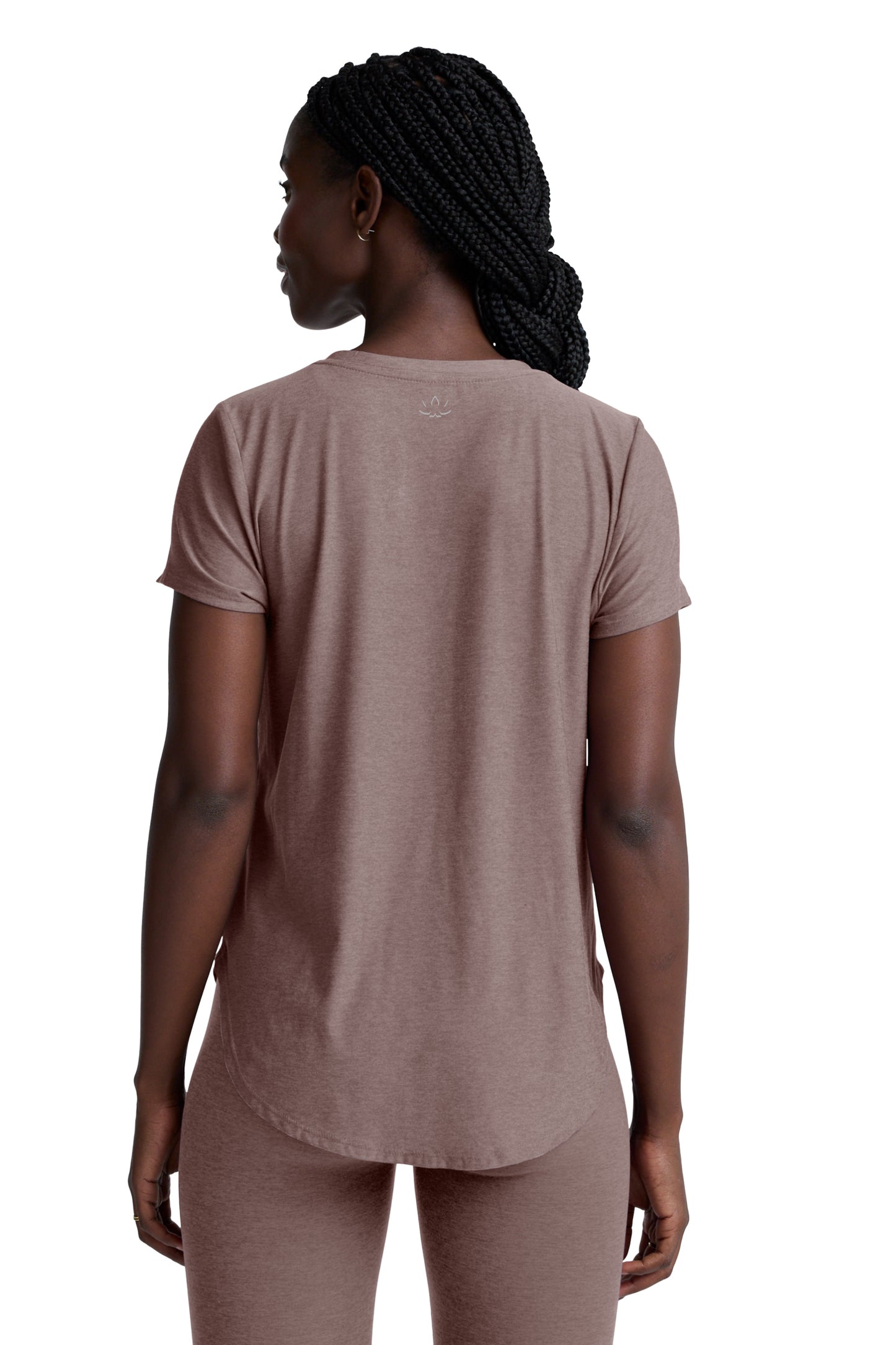 ON THE DOWN LOW TEE ROSEY TAUPE
