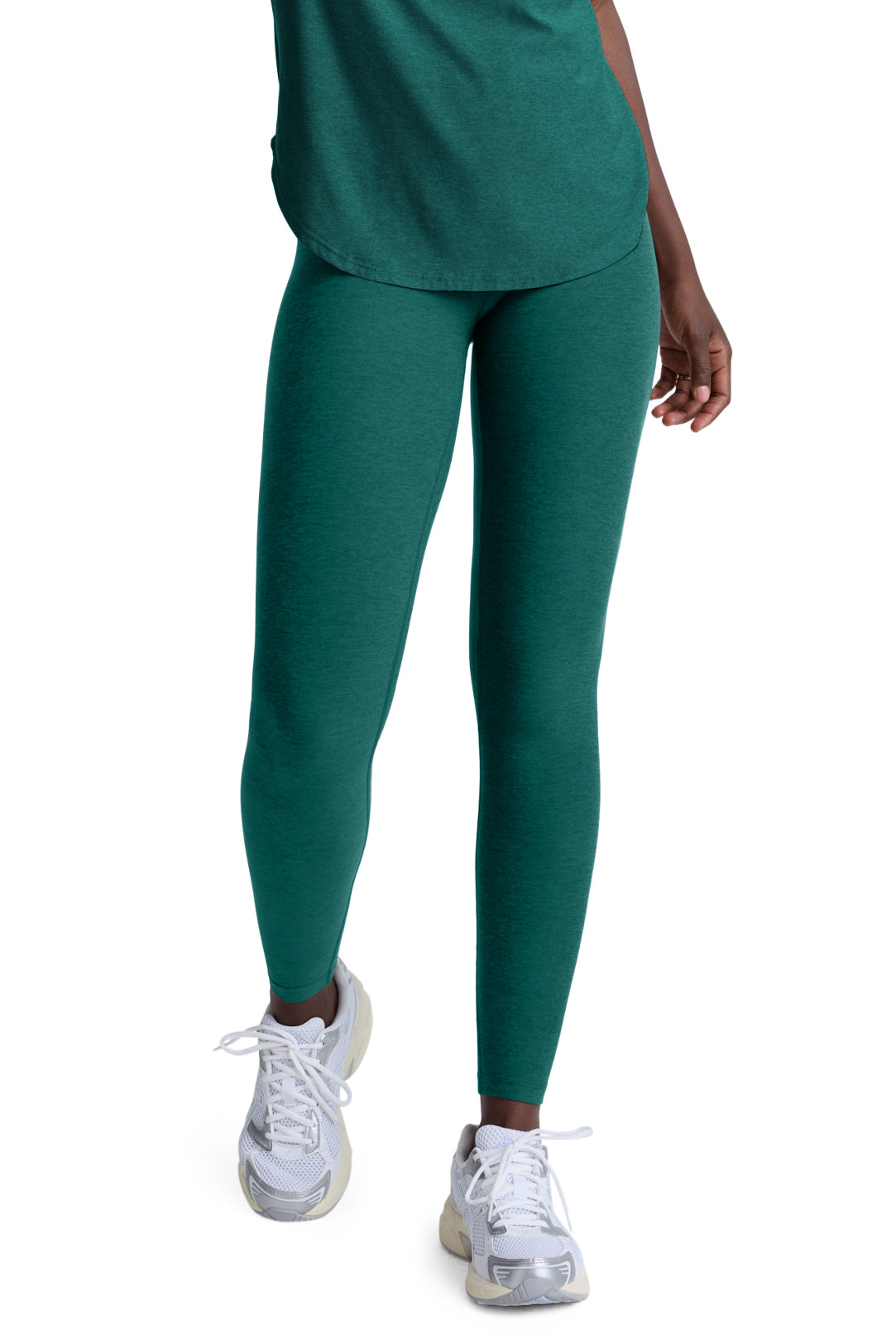 CAUGHT IN THE MIDI SPACEDYE LEGGING TEAL SEA