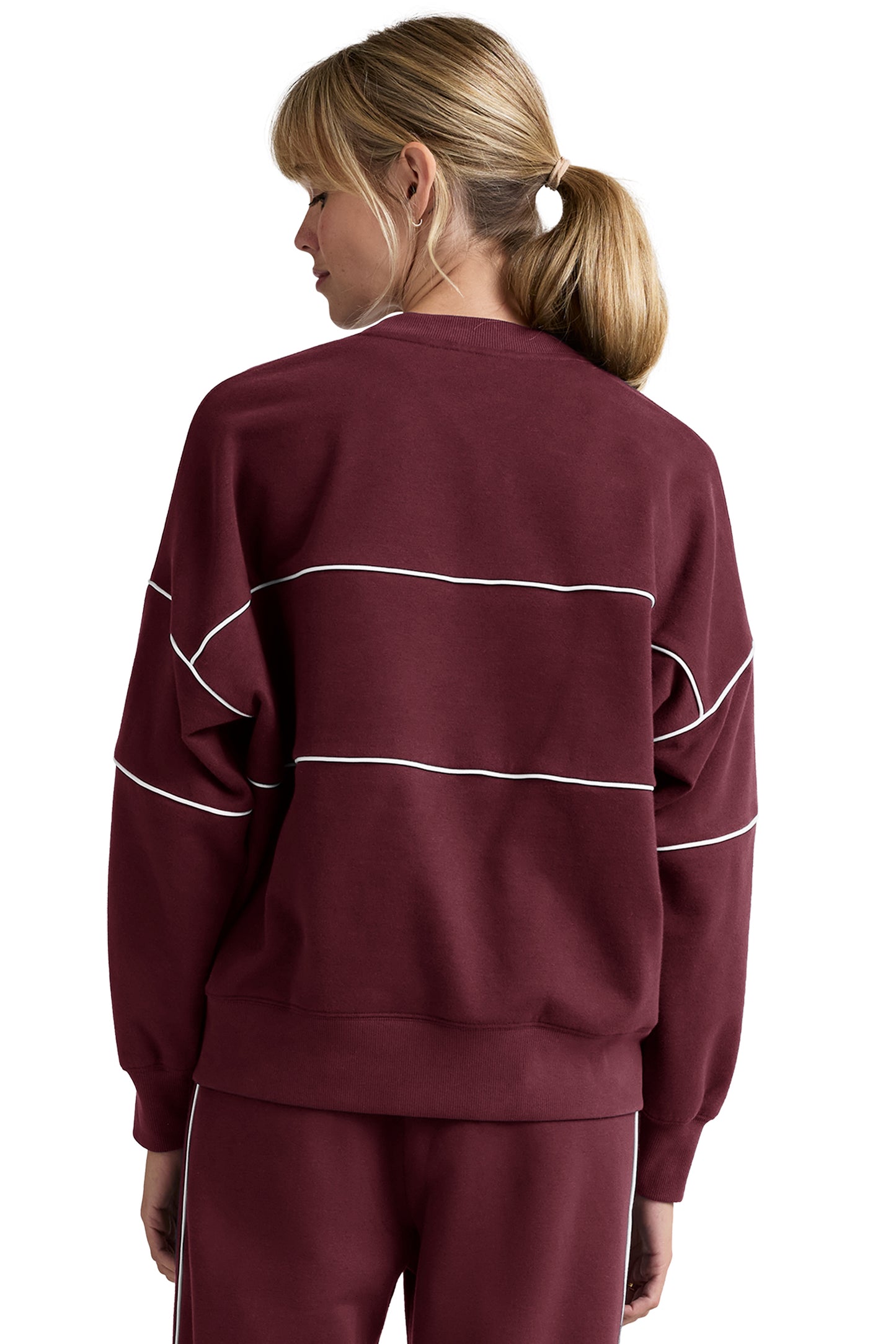 LUXEFLEECE PIPER OVERSIZED SWEATSHIRT DARK CHERRY