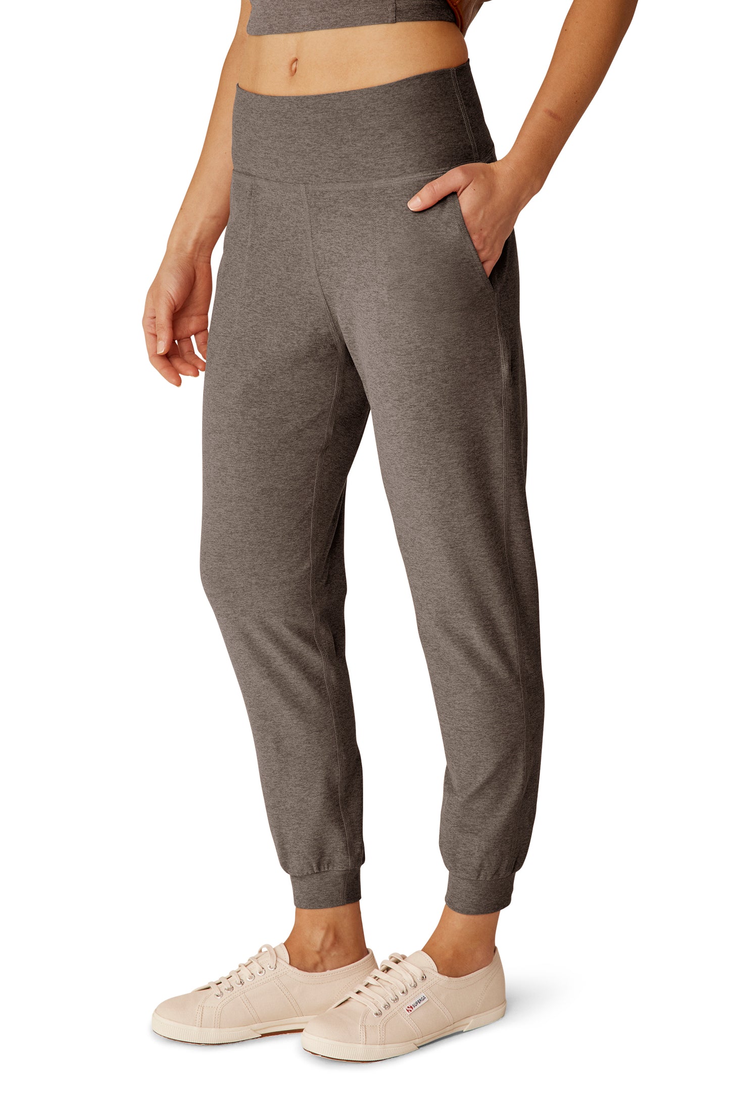 SPACEDYE MIDI JOGGER SOFT UMBER