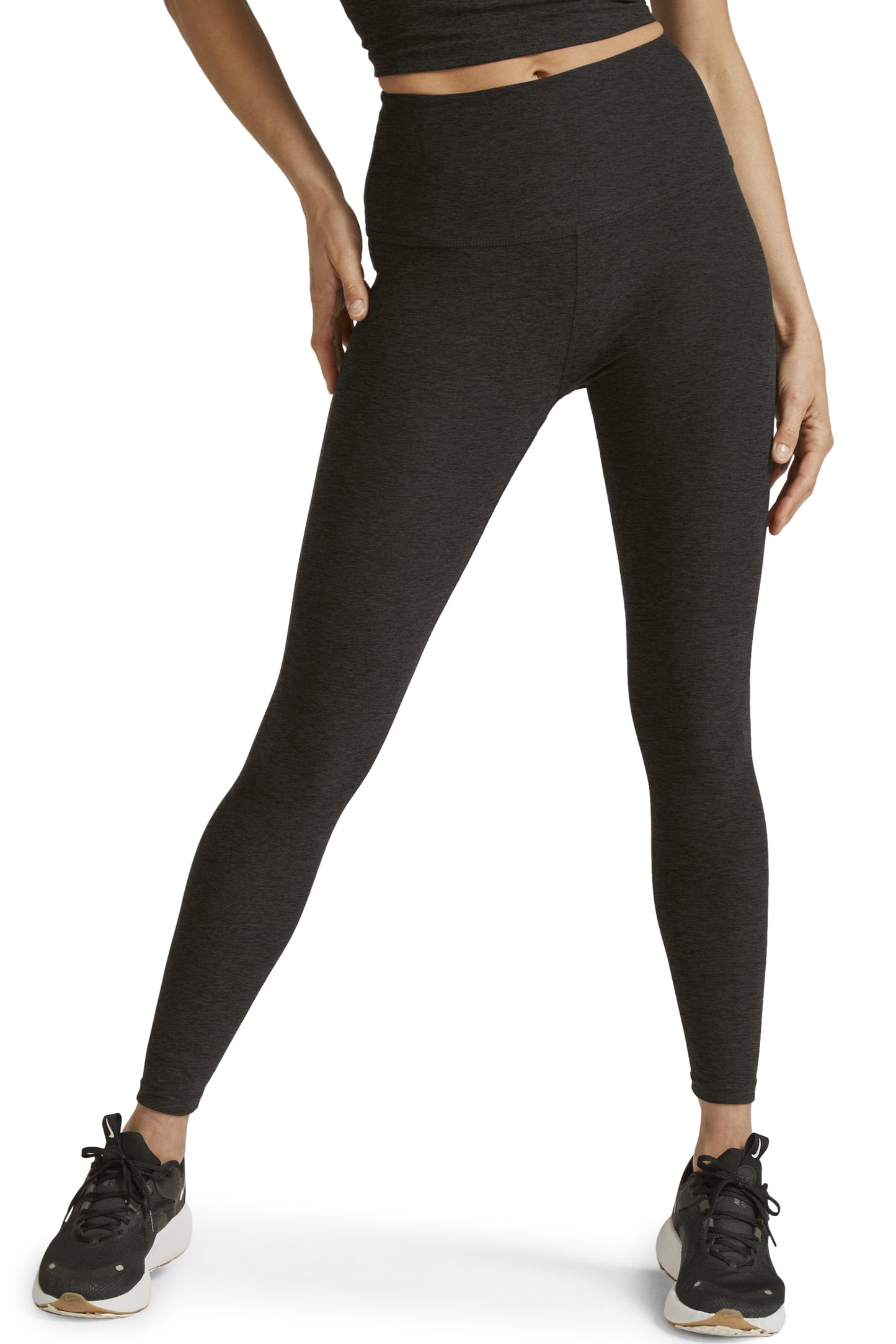 CAUGHT IN THE MIDI SPACEDYE LEGGING DARKEST NIGHT