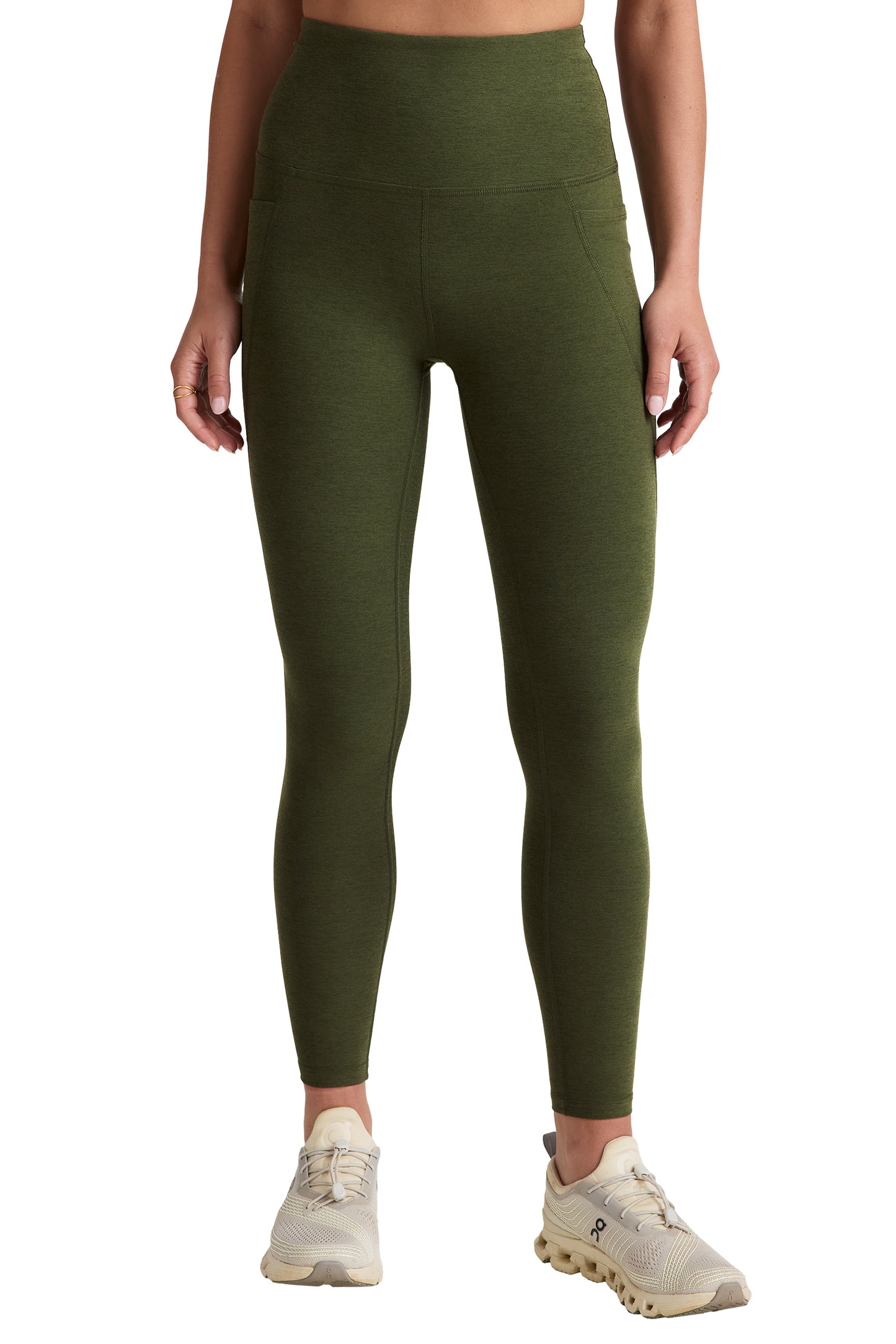 OUT OF POCKET SPACEDYE LEGGING ARMY GREEN