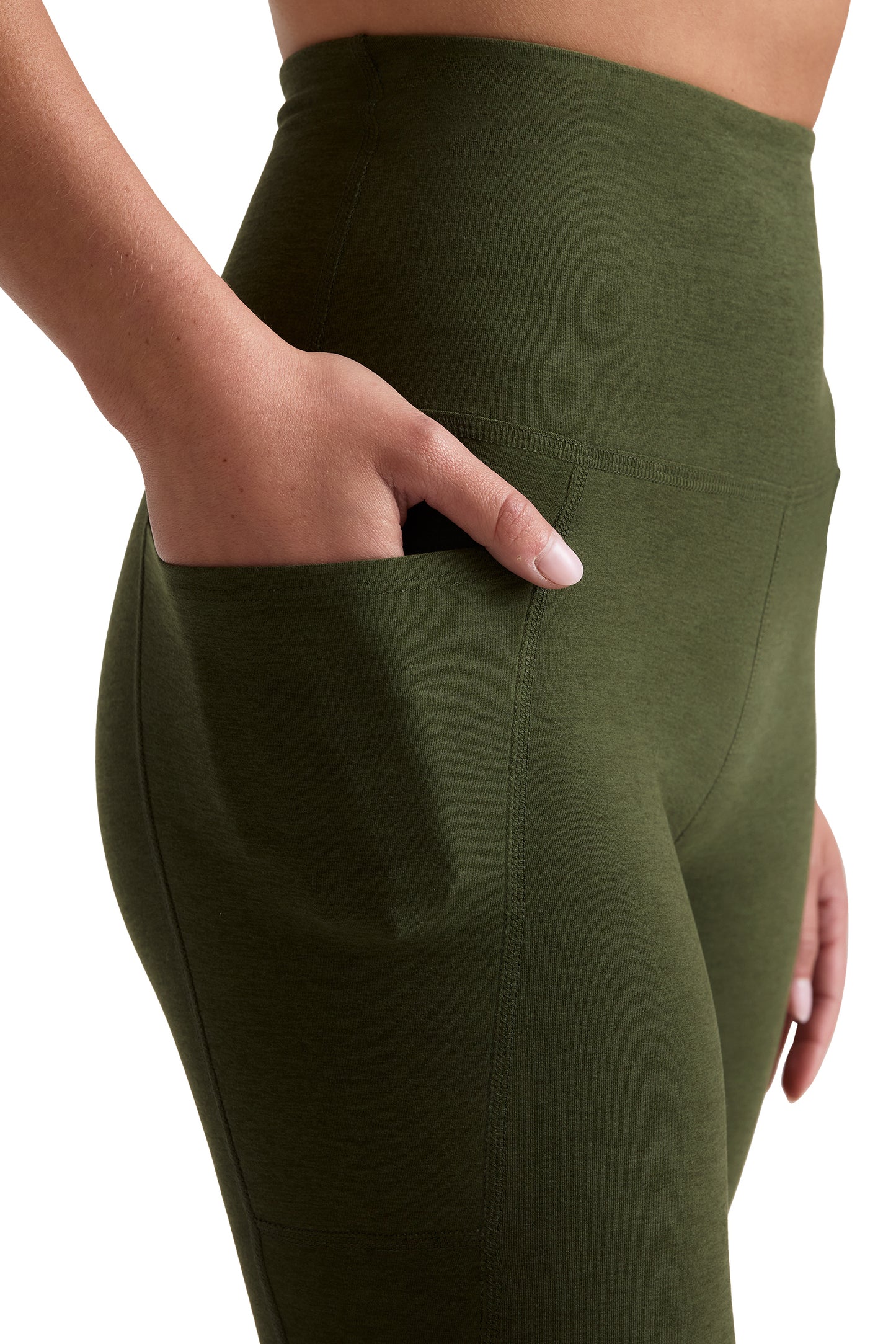 OUT OF POCKET SPACEDYE LEGGING ARMY GREEN