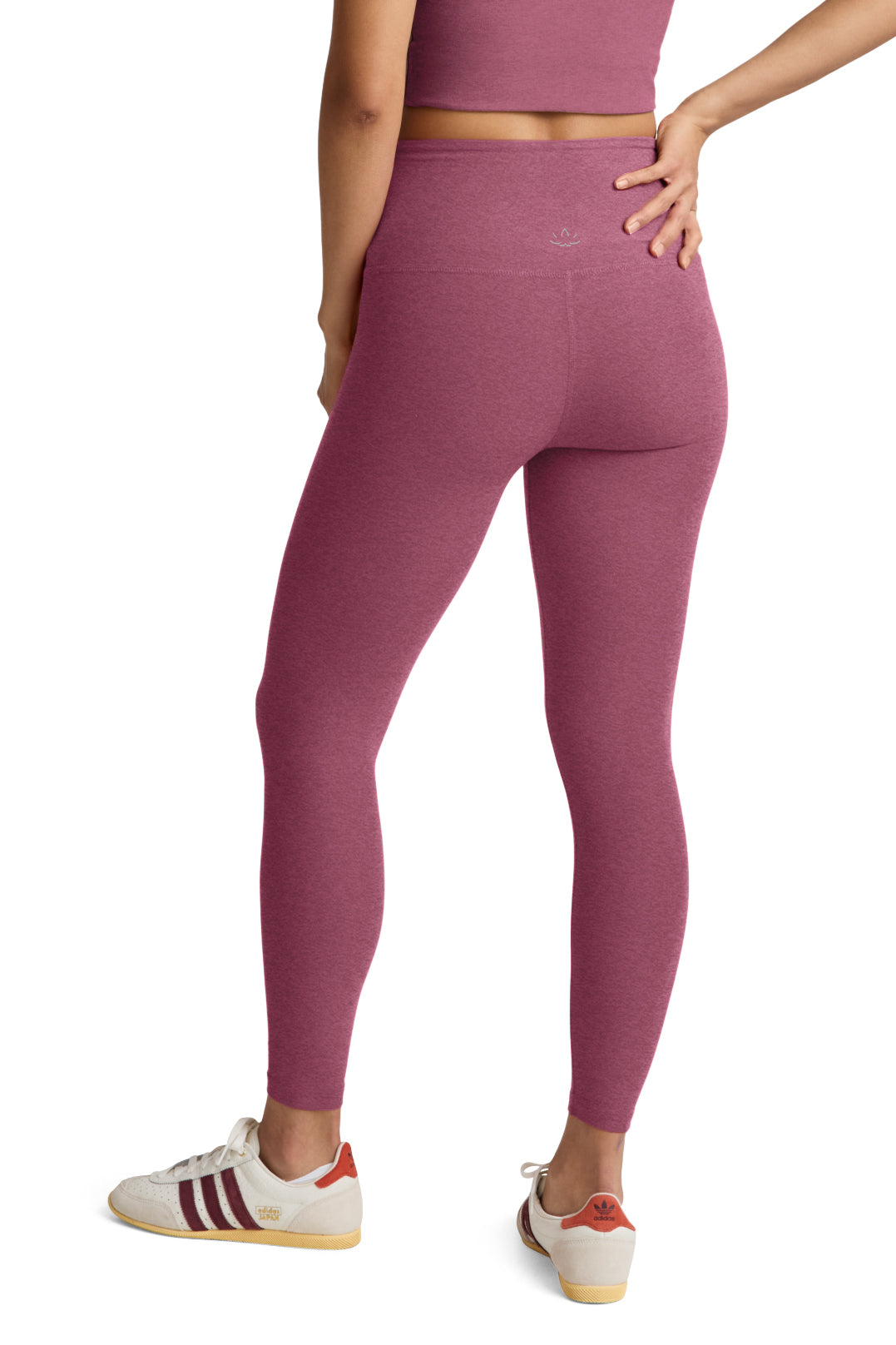 CENTERED SPACEDYE MIDI LEGGING SMOOTH MAUVE