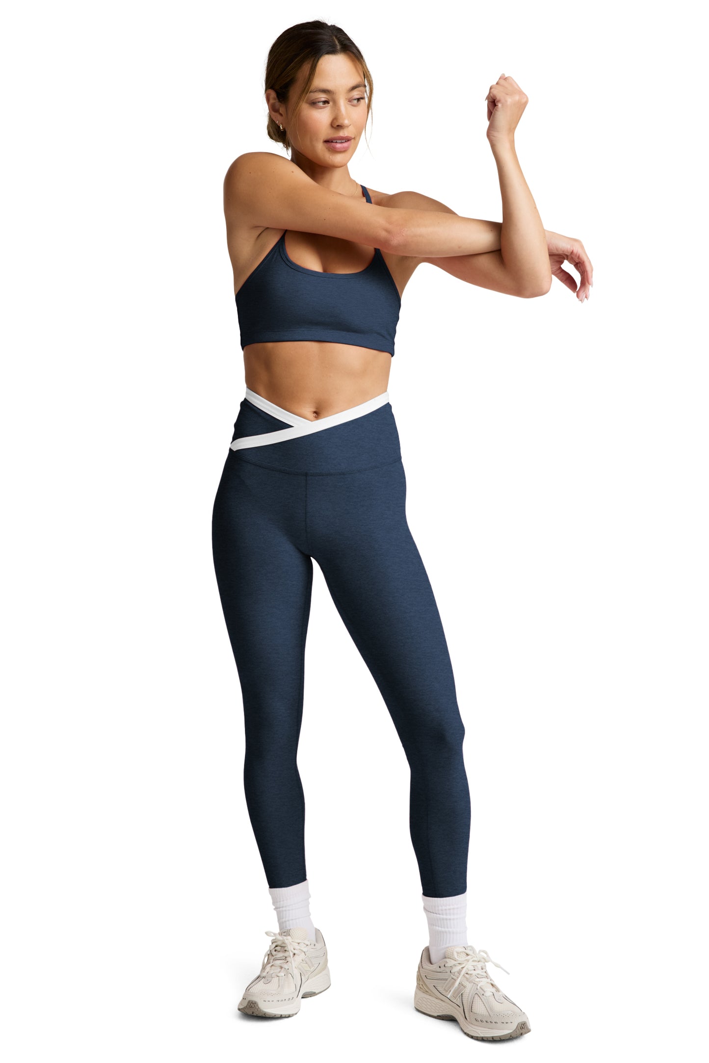 OUTLINES SPACEDYE MIDI LEGGING NOCTURNAL NAVY