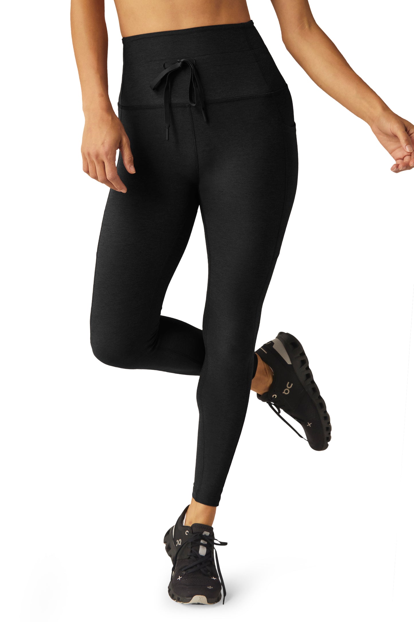 GO POCKET SPACEDYE MIDI LEGGING DARKEST NIGHT