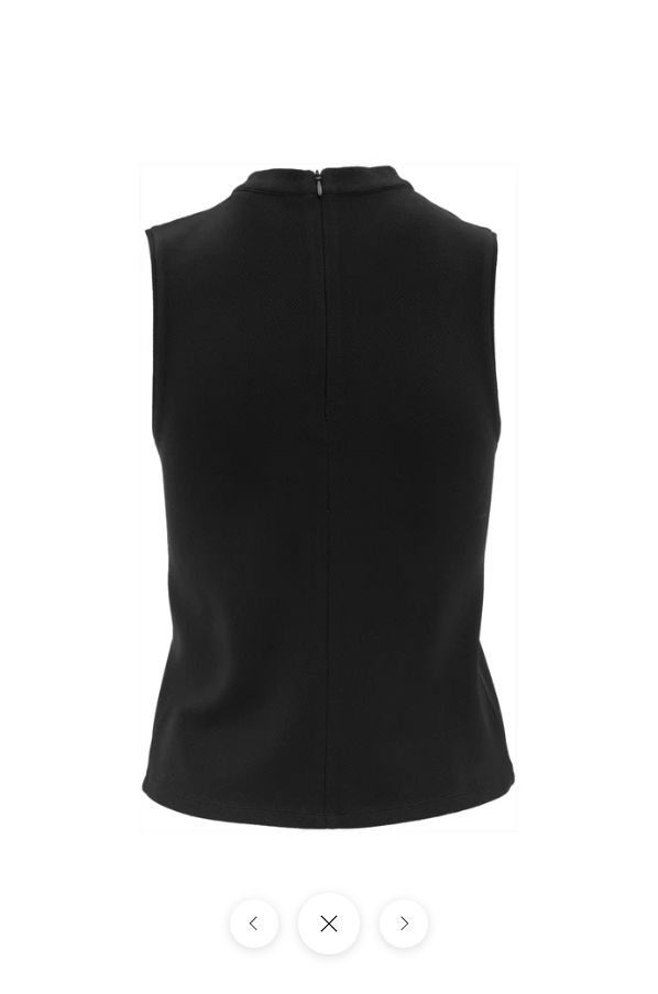 FOREST ESSENTIAL SLEEVELESS TOP BLACK