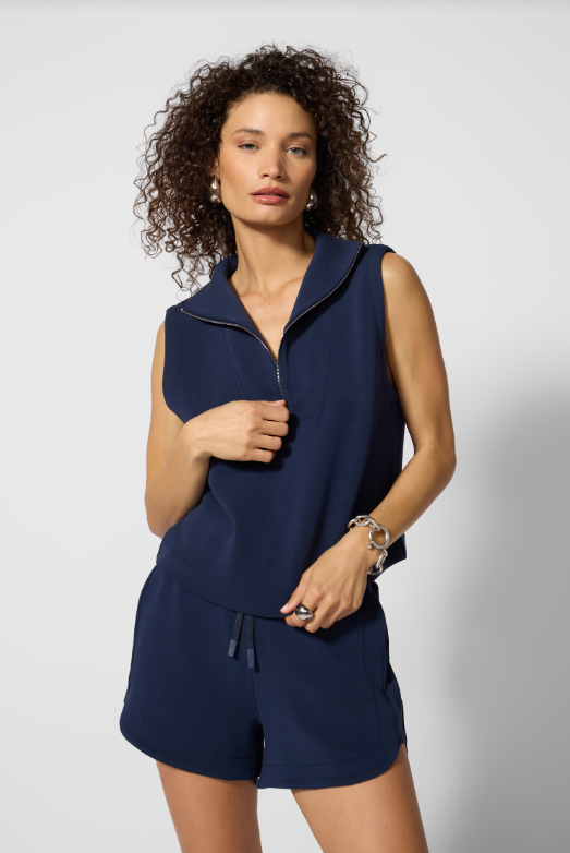 DREAMWEAVE HALF ZIP TANK NAVY
