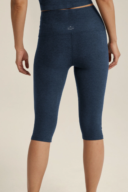 PEDAL PUSHER SPACEDYE LEGGING NOCTURNAL NAVY