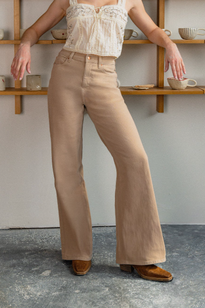 LILY WIDE LEG JEAN PAMPAS
