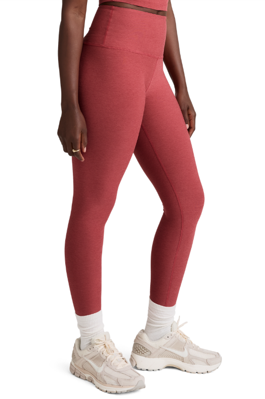 CAUGHT IN THE MIDI SPACEDYE LEGGING FADED ROSE
