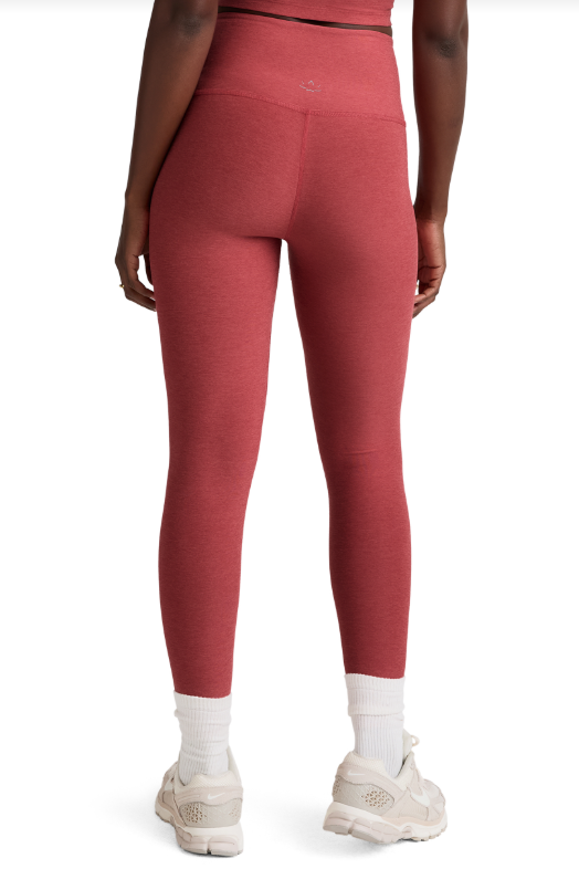 CAUGHT IN THE MIDI SPACEDYE LEGGING FADED ROSE