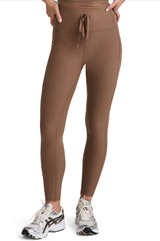 GO POCKET MIDI SPACEDYE LEGGING TRUE CHOCOLATE