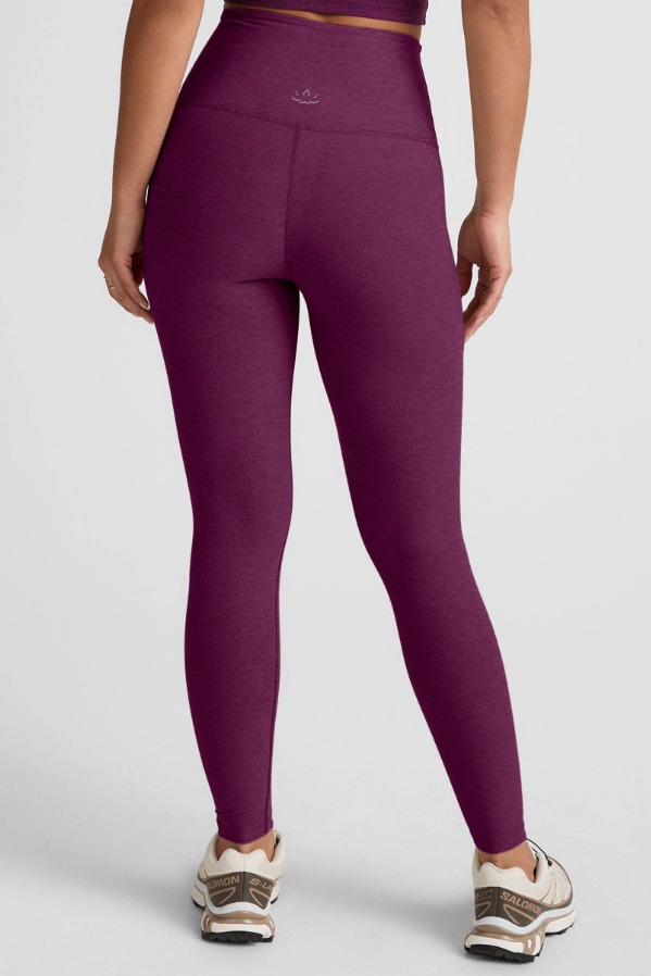 CAUGHT IN THE MIDI SPACEDYE LEGGING AUBERGINE-BEET