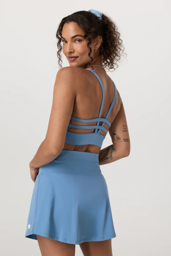 YOSEMITE LONGLINE BRA LIGHT FRENCH BLUE