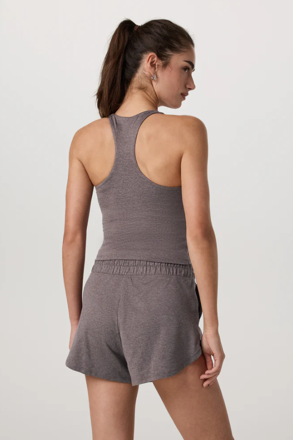 HALO PERFORMANCE CROP TANK 2.0 HUCKLEBERRY HEATHER