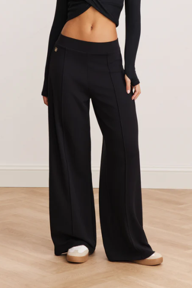 EVA WIDE LEG PANT BLACK