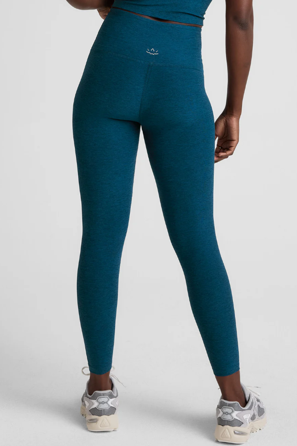 CAUGHT IN THE MIDI SPACEDYE LEGGING BLUE GEM