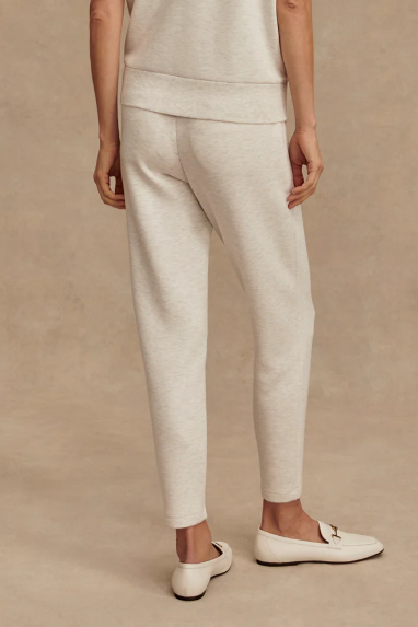 SLIM PANT IVORY MARL