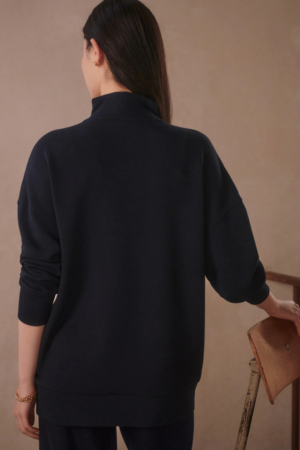 MASIE LONGLINE SWEAT NAVY