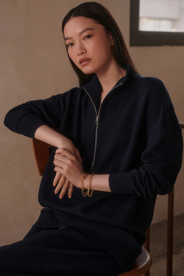 MASIE LONGLINE SWEAT NAVY