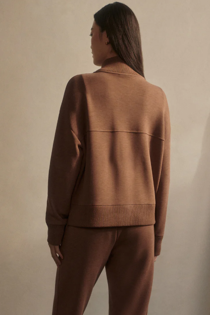 SABRINA BUTTON THROUGH SWEAT GOLDEN BRONZE