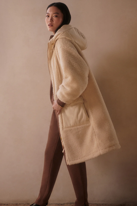 CYRUS REVERSIBLE COAT SANDSHELL