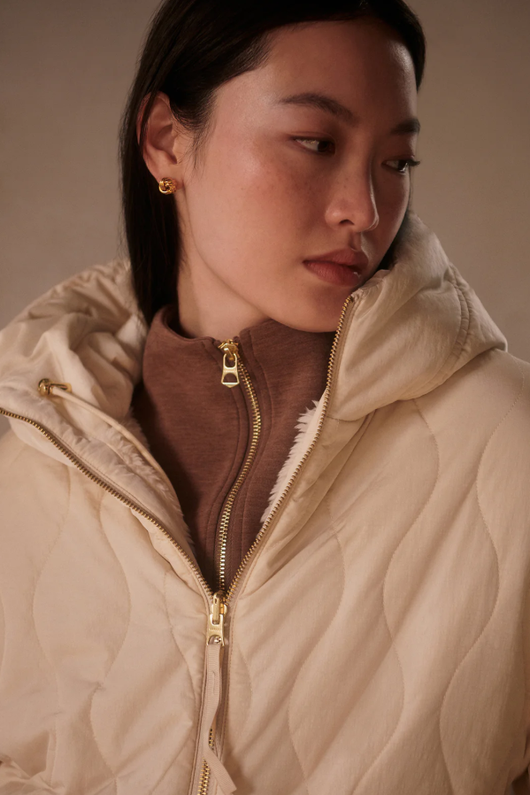 CYRUS REVERSIBLE COAT SANDSHELL