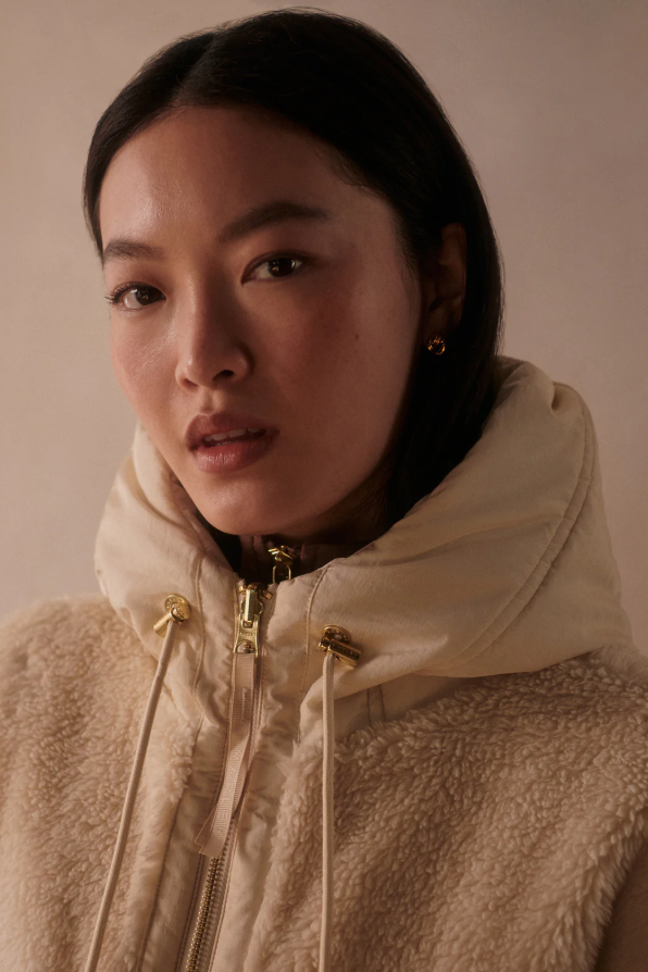 CYRUS REVERSIBLE COAT SANDSHELL