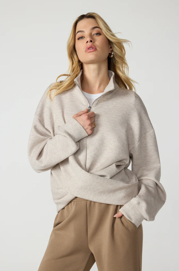 DREAMWEAVE CROSSOVER PULLOVER ISLAND FOSSIL