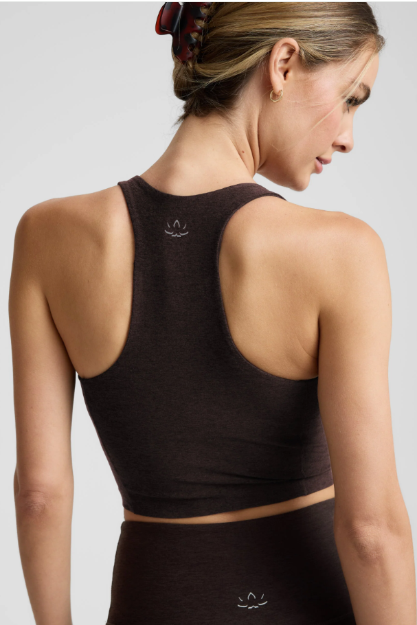 INTENSITY CROPPED TANK DARK CHOCOLATE