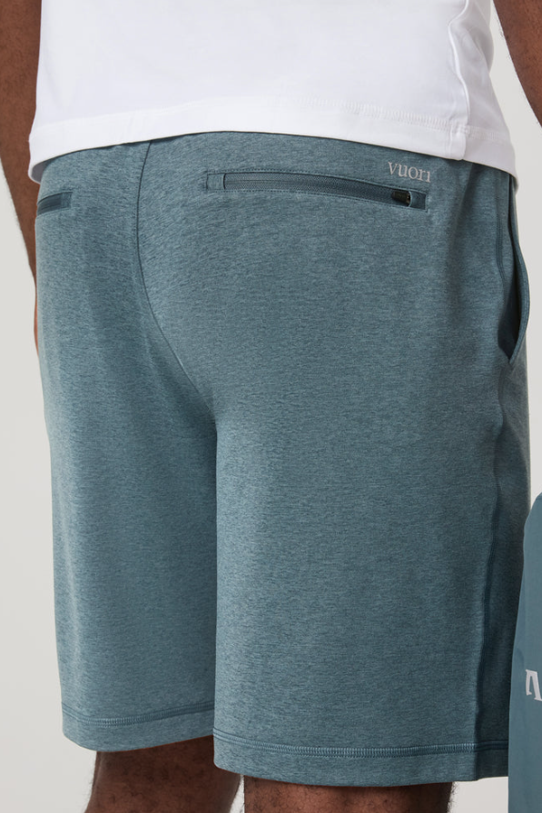 SUNDAY PERFORMANCE SHORT 8" BLUE SEA HEATHER
