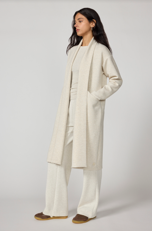 DREAMWEAVE LONG CARDIGAN BROWN RICE