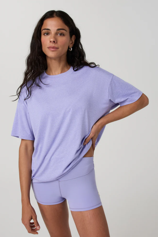 ENERGY TEE LONG HYACINTH HEATHER