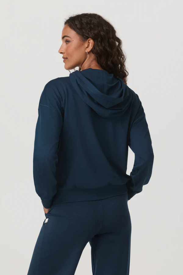 HALO MODERN PULLOVER HOODIE BLUE COAST HEATHER