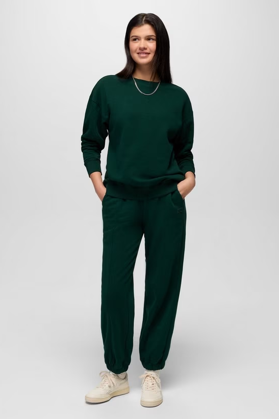 DREAMFLEECE CREW SWEATSHIRT ROOT GREEN