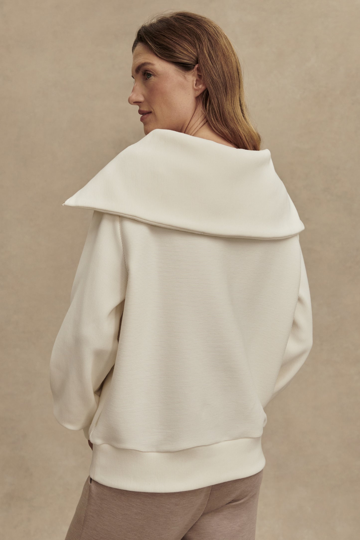 VINE HALF ZIP IVORY