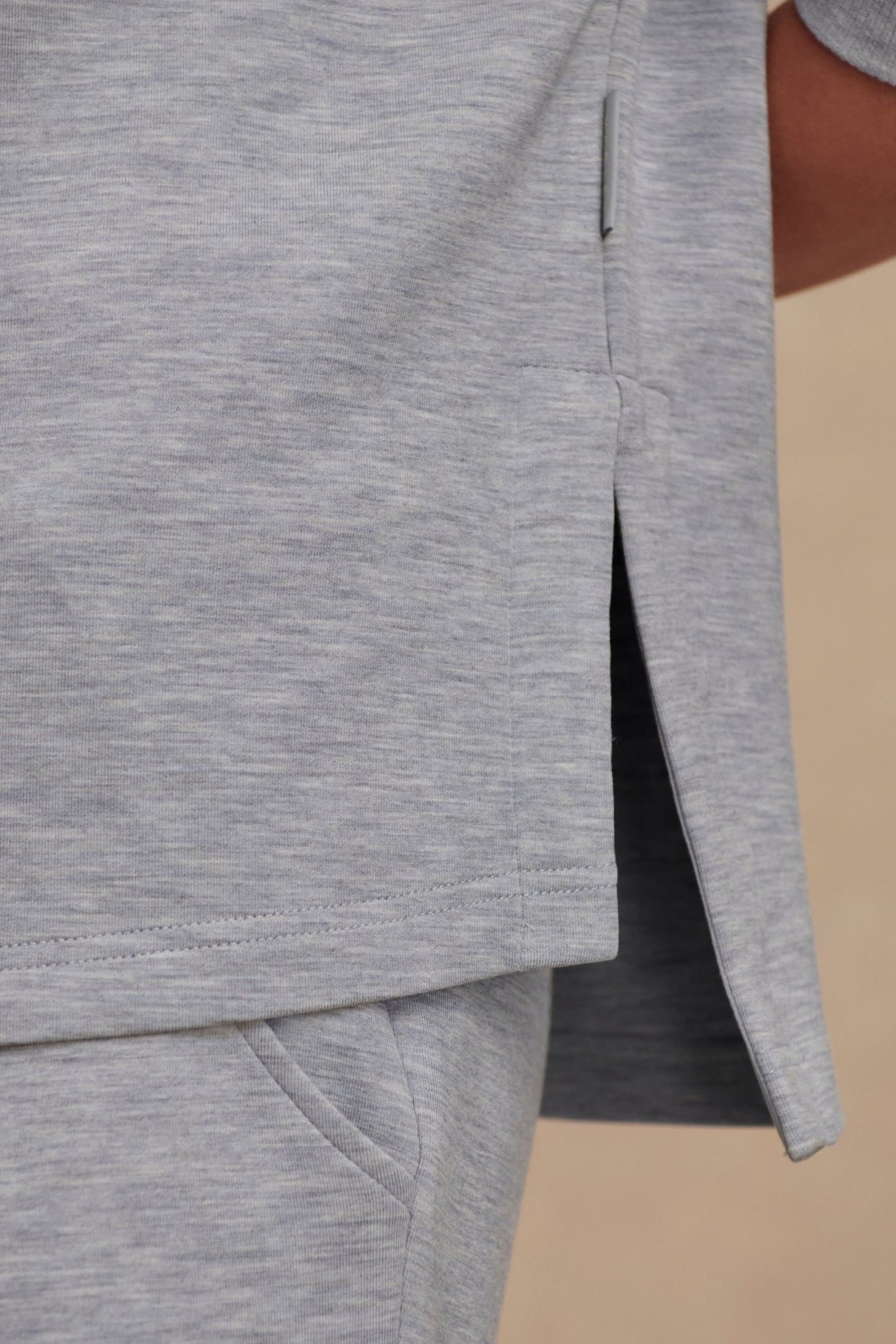 LARSON HALF ZIP SWEAT MID BLUE