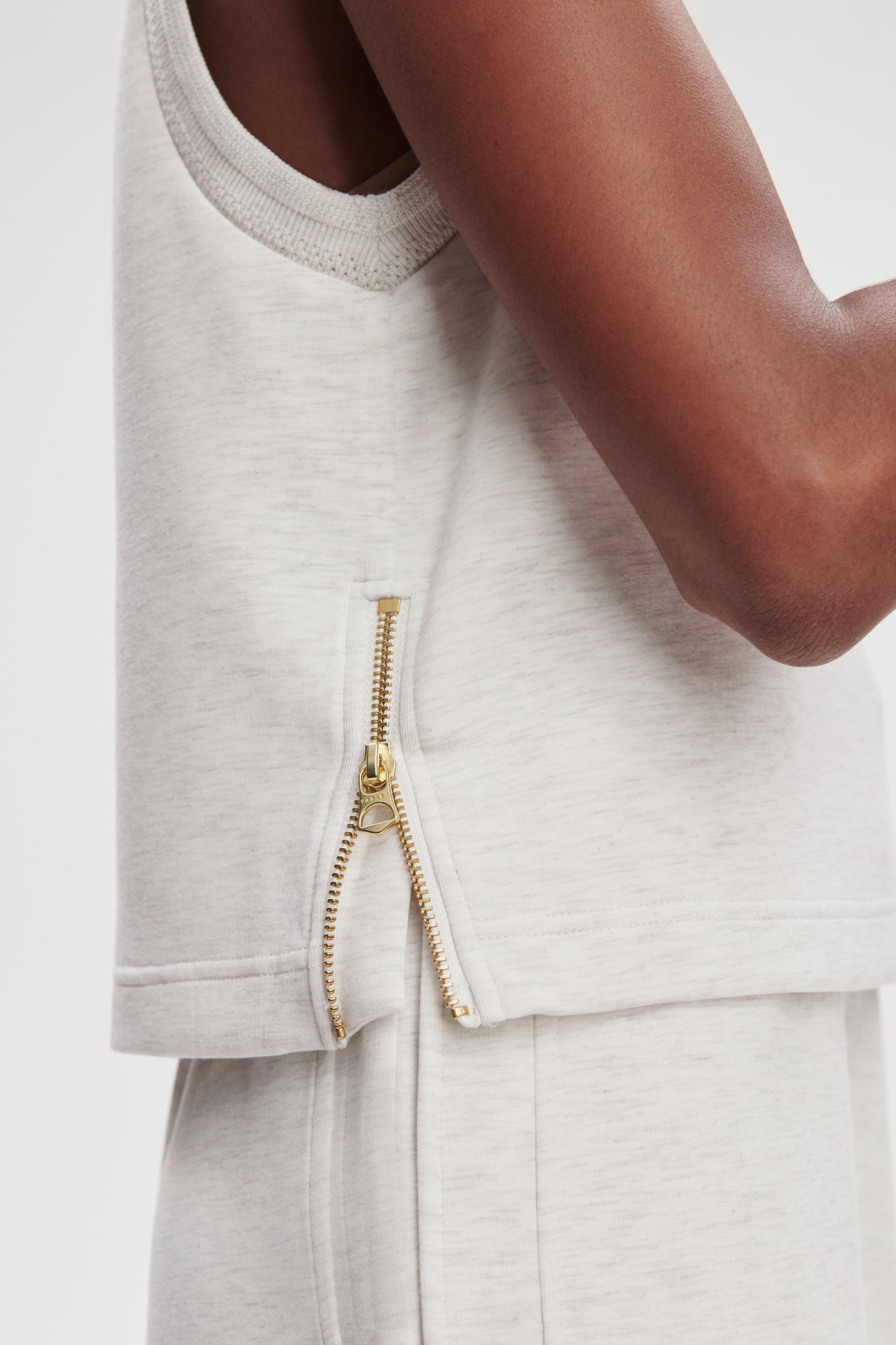 SHEA CROP TANK IVORY