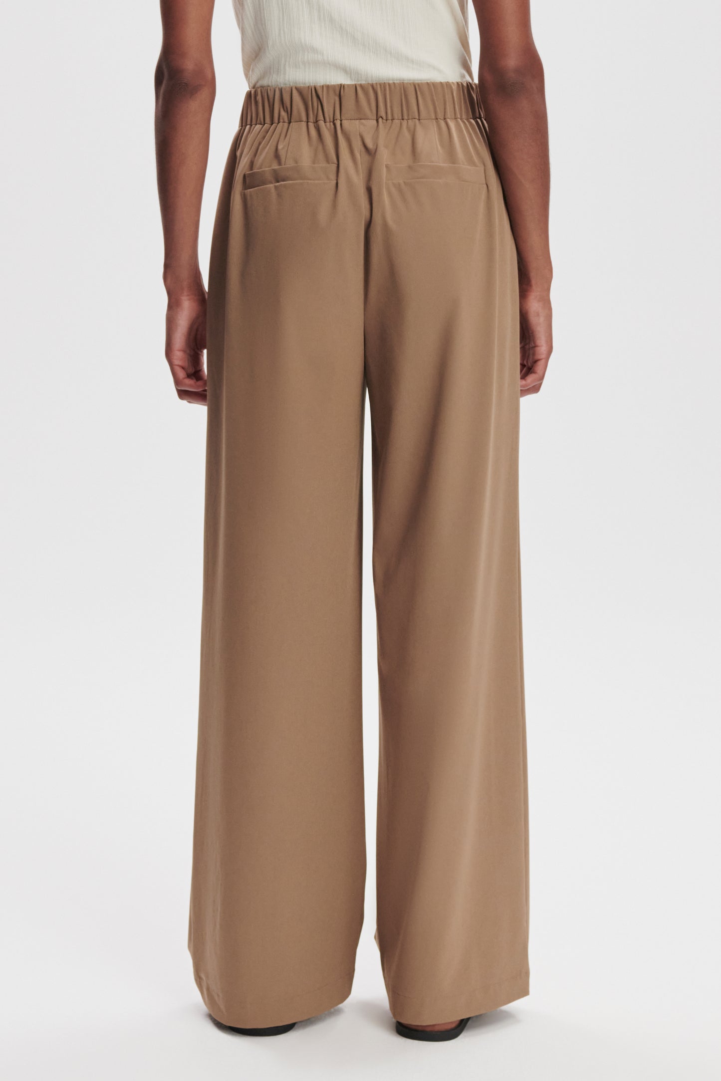 KAYSON WIDE LEG PANT TAUPE STONE