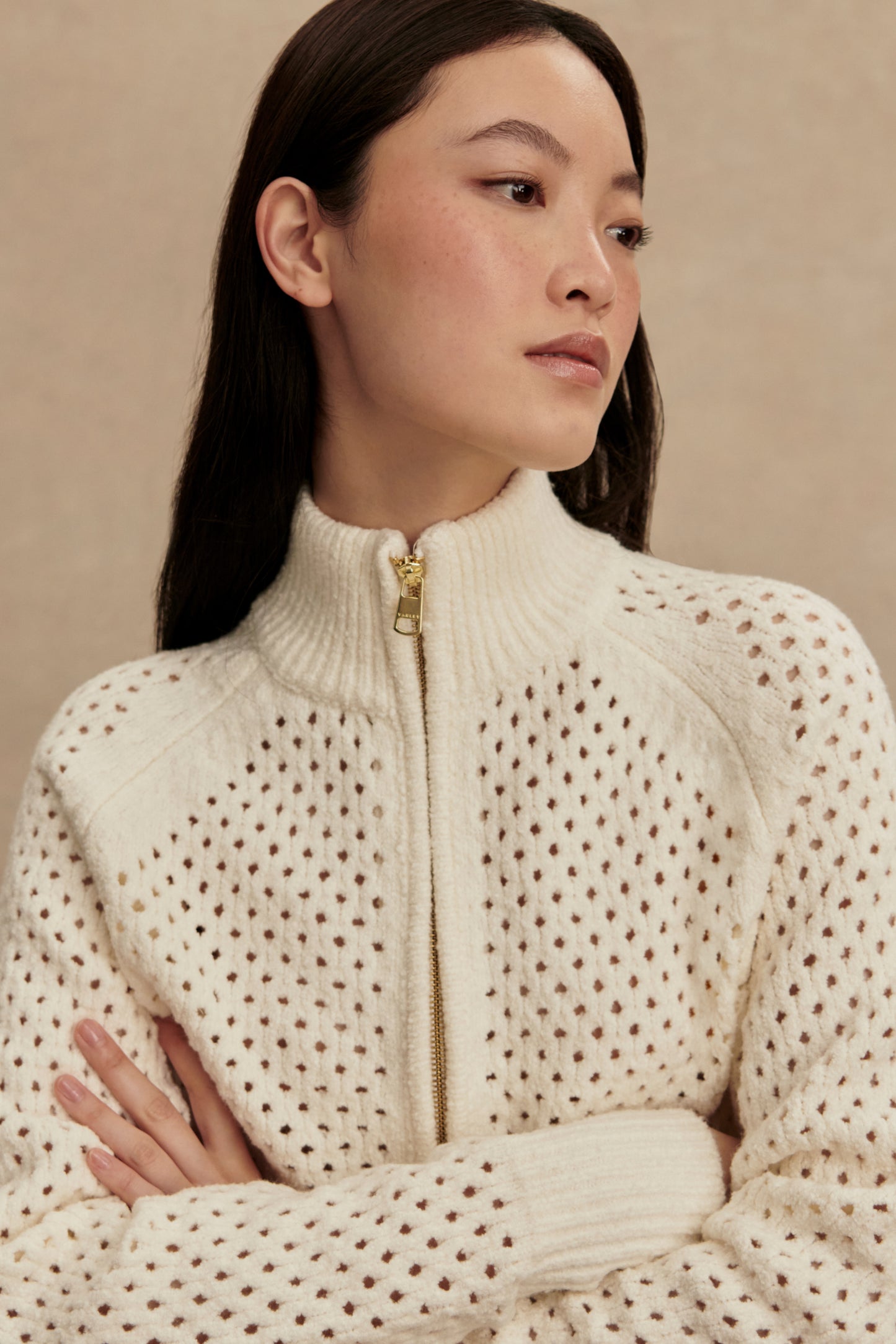 MANDY BOUCLE KNIT JACKET COCONUT MILK
