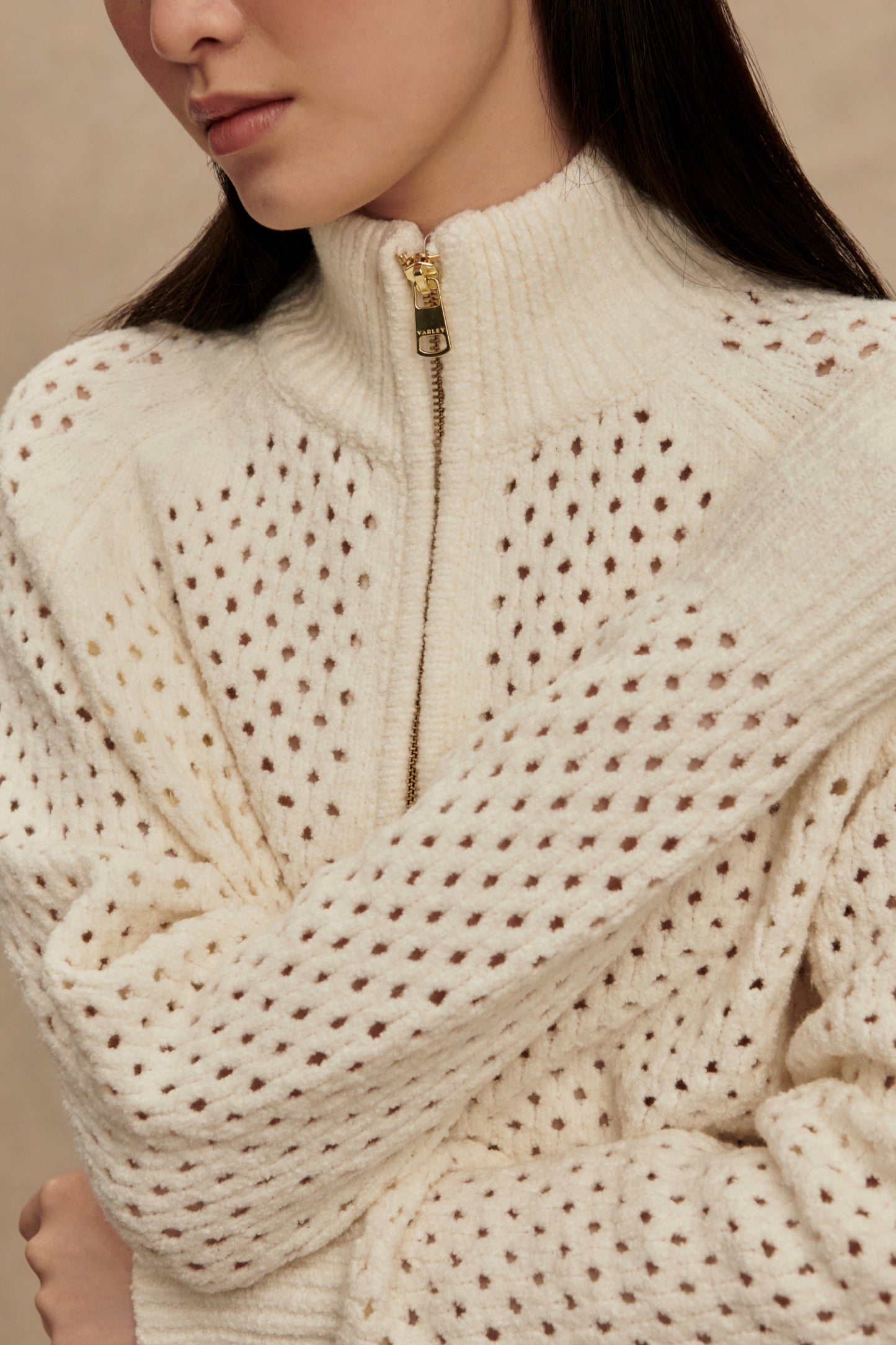 MANDY BOUCLE KNIT JACKET COCONUT MILK