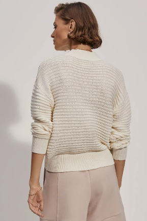 FRANCO KNIT LONGSLEEVE EGRET