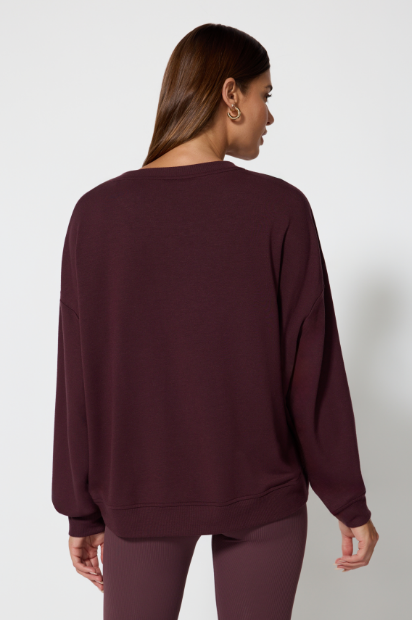 SERENE CREW PULLOVER HUCKLEBERRY