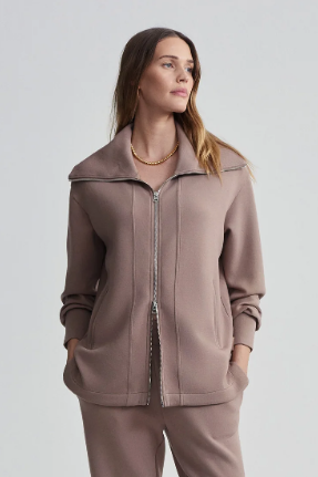 RALEIGH ZIP-UP SWEAT PORTABELLA