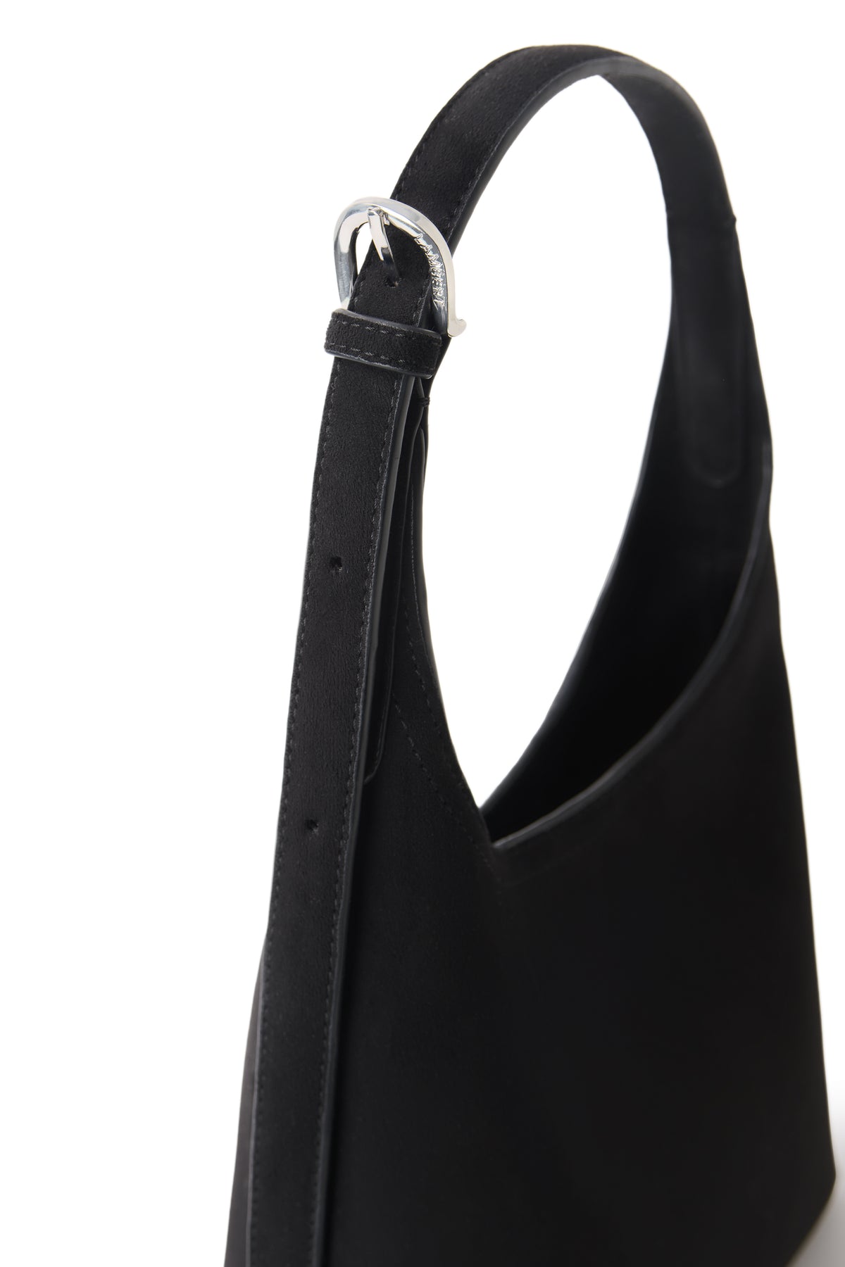 ELENA SUEDE SHOULDER BAG BLACK