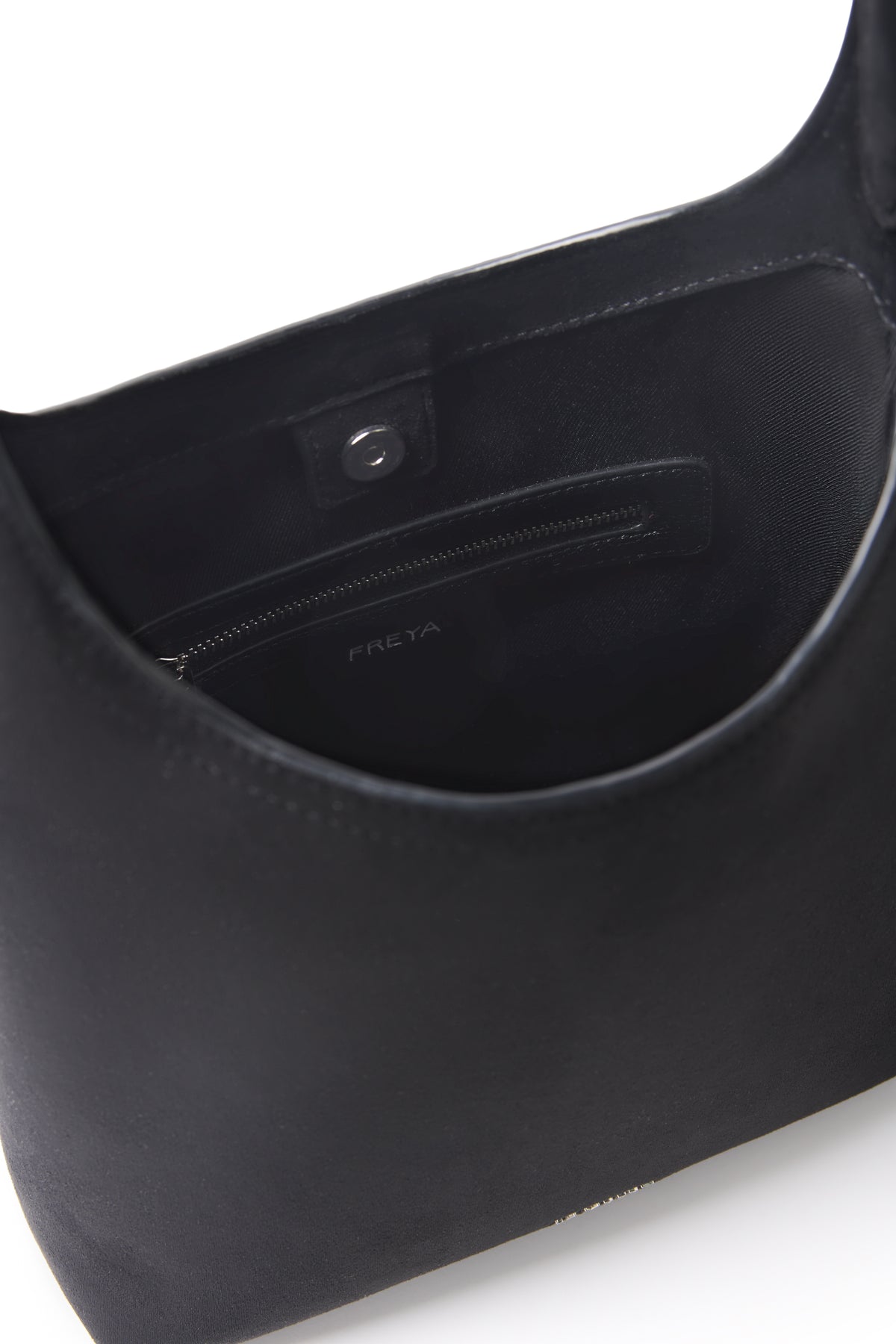 ELENA SUEDE SHOULDER BAG BLACK